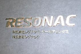 Resonac Holdings signboard and logo